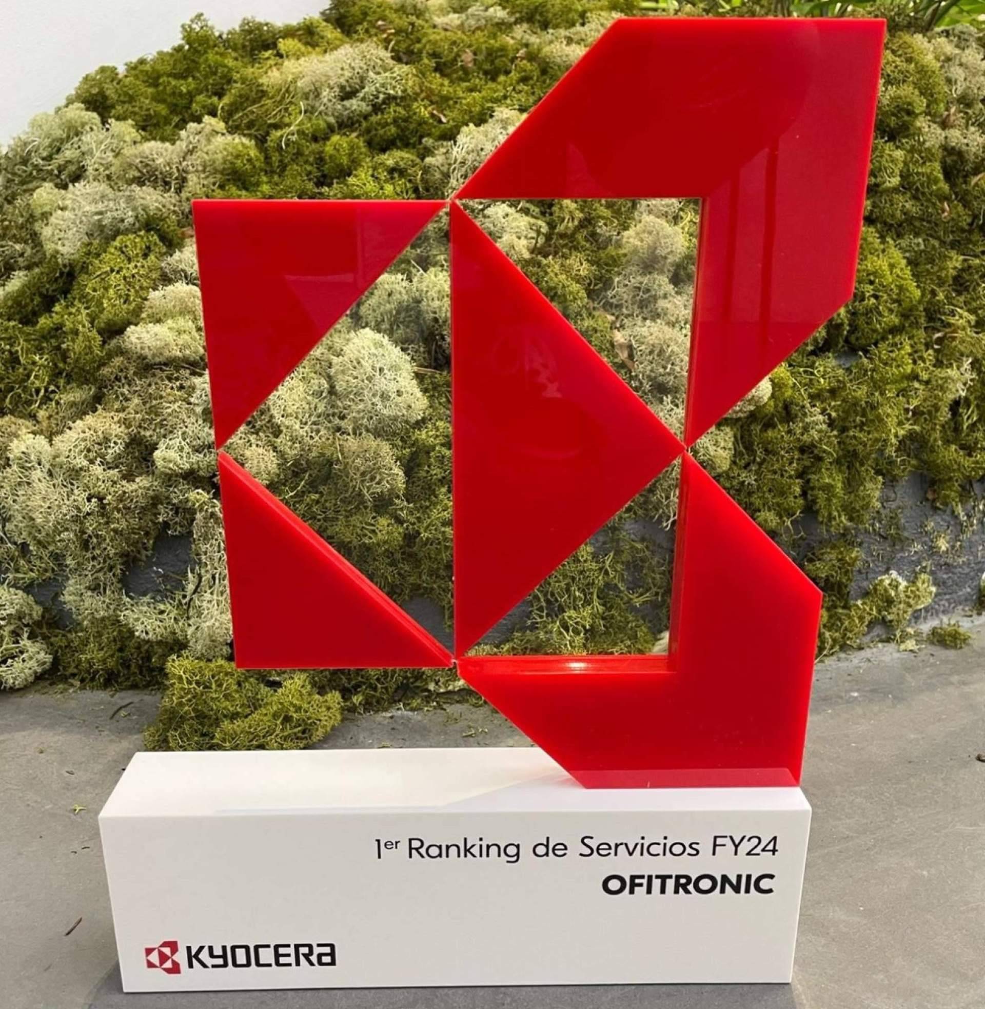 Ofitronic ha sido distinguida como uno de los partners más importantes de Kyocera en España